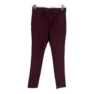 Rag & Bone Burgundy Ponte  Jean Jeggings Size 26